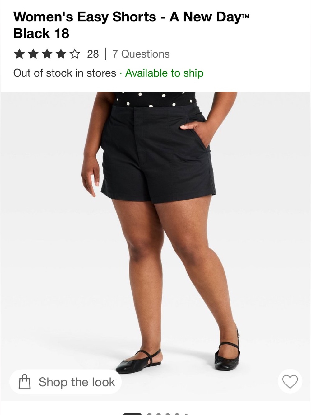 a new day Black Women's Shorts